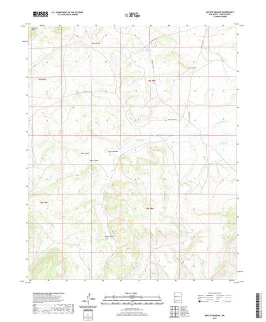 Mecate Meadow New Mexico US Topo Map Image