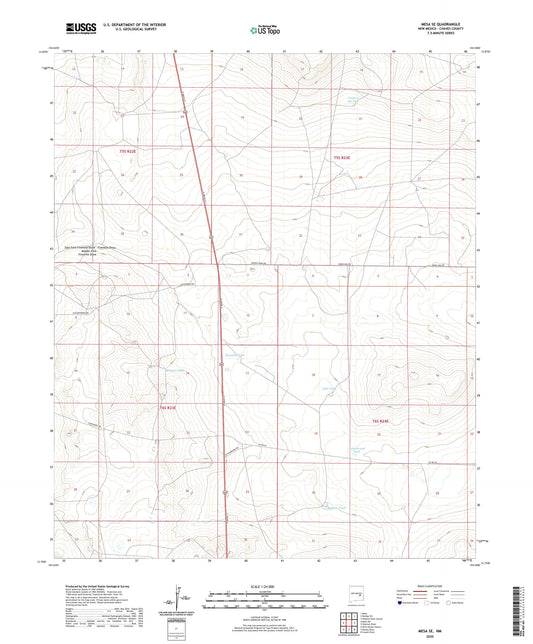 Mesa SE New Mexico US Topo Map Image