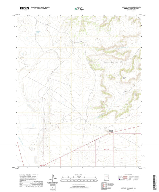 Mesita De Guadalupe New Mexico US Topo Map Image
