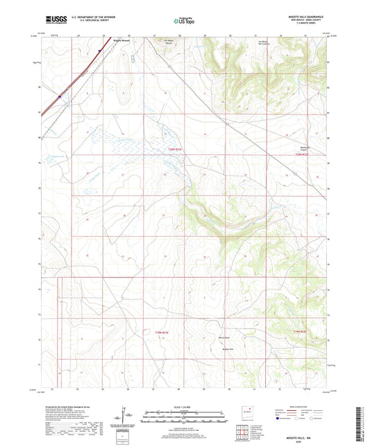 Mogote Hills New Mexico US Topo Map Image