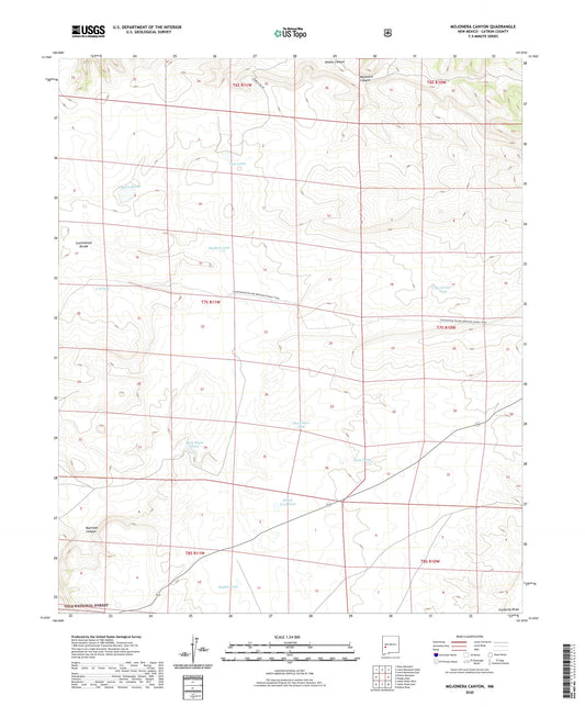 Mojonera Canyon New Mexico US Topo Map Image