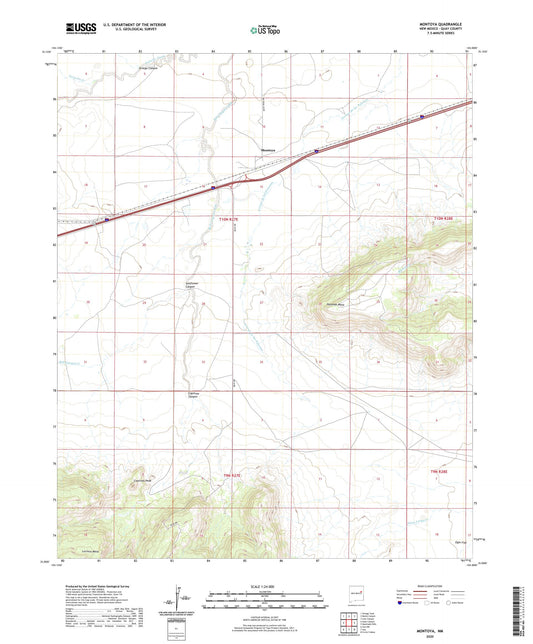 Montoya New Mexico US Topo Map Image