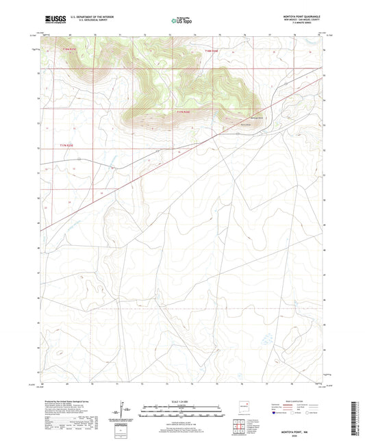 Montoya Point New Mexico US Topo Map Image