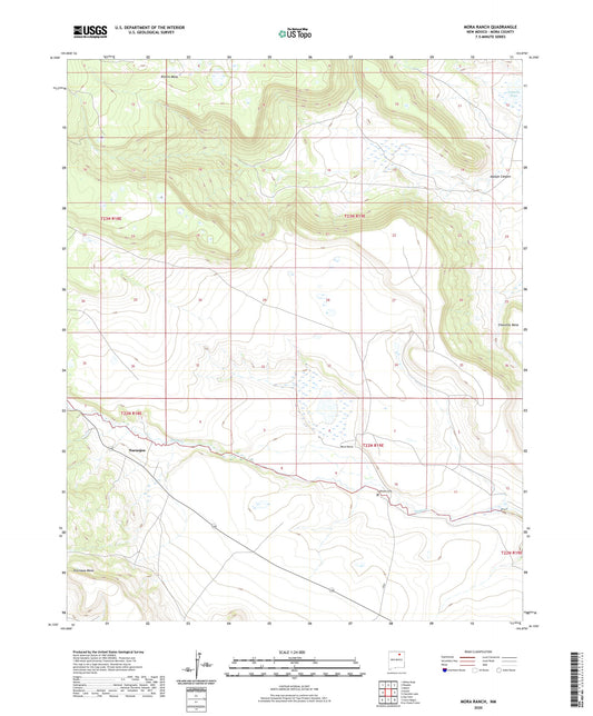Mora Ranch New Mexico US Topo Map Image