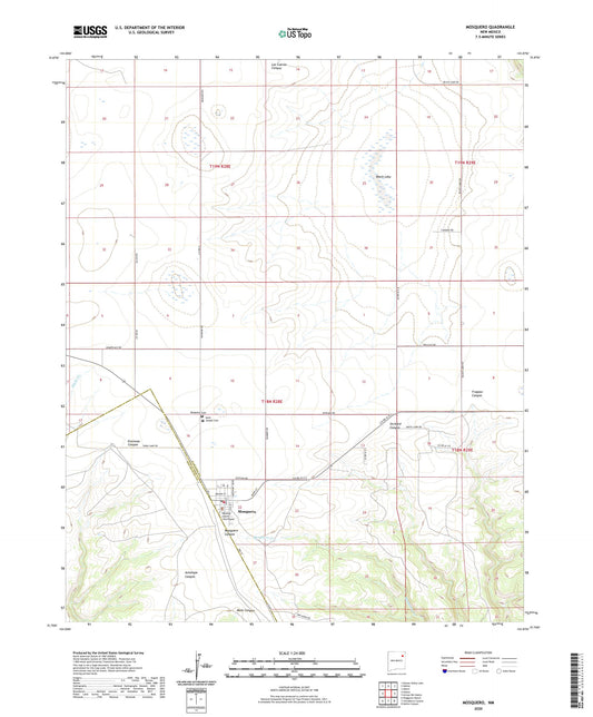 Mosquero New Mexico US Topo Map Image