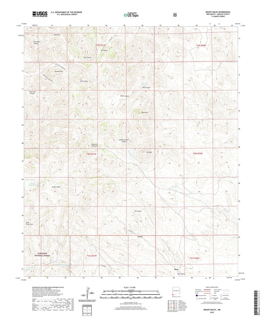 Mount Baldy New Mexico US Topo Map Image