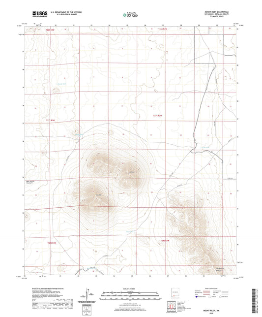 Mount Riley New Mexico US Topo Map Image