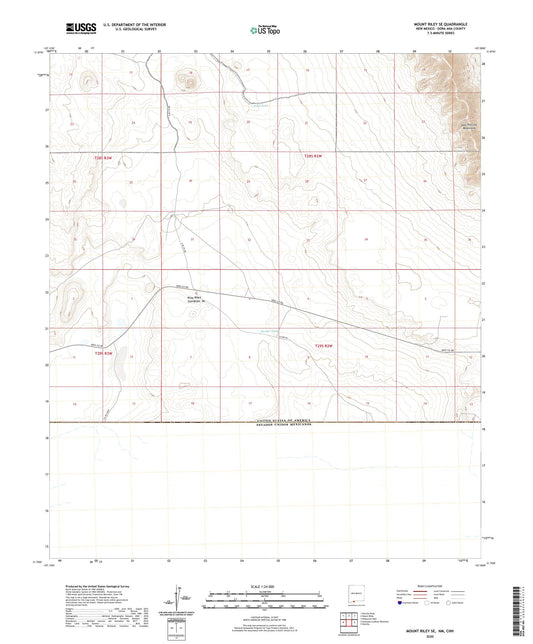 Mount Riley SE New Mexico US Topo Map Image