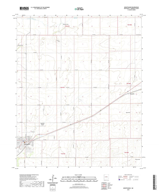 Mountainair New Mexico US Topo Map Image