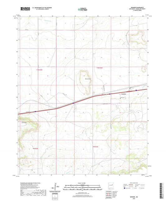 Newkirk New Mexico US Topo Map Image