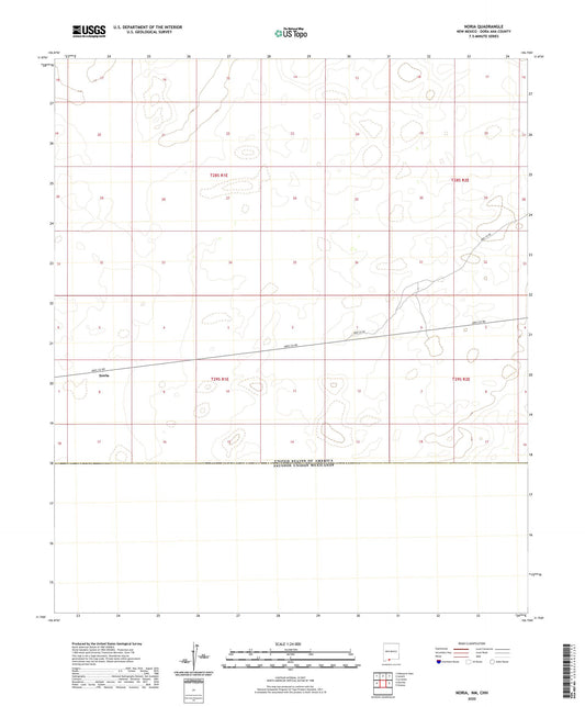 Noria New Mexico US Topo Map Image