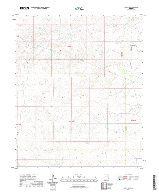 North Lake New Mexico US Topo Map Image