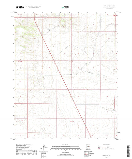 North Lucy New Mexico US Topo Map Image