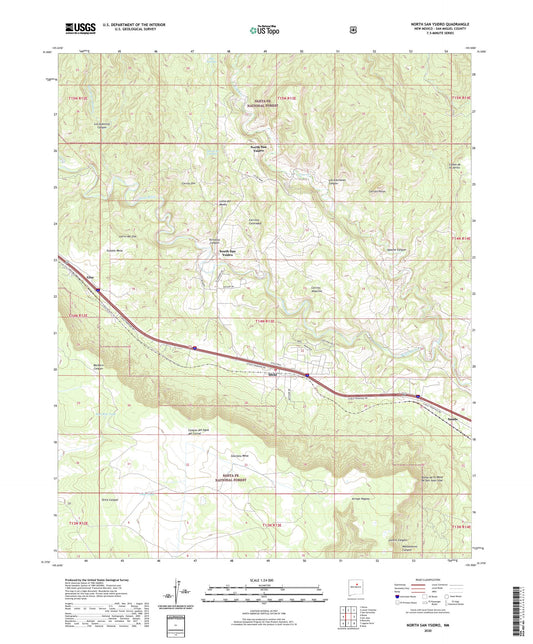North San Ysidro New Mexico US Topo Map Image