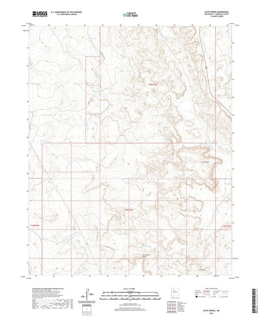Ojito Spring New Mexico US Topo Map Image
