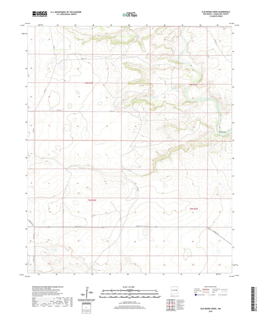 Ojo Negro Creek New Mexico US Topo Map Image