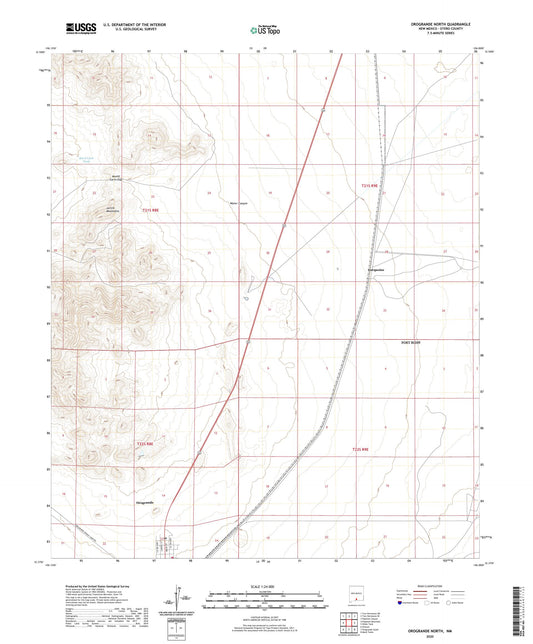 Orogrande North New Mexico US Topo Map Image