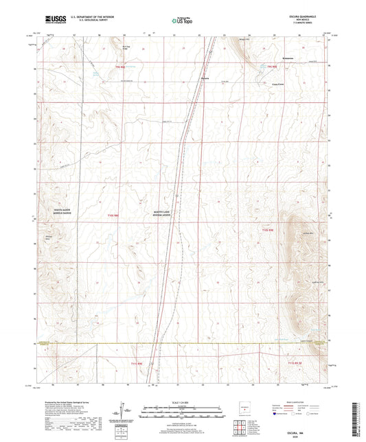 Oscura New Mexico US Topo Map Image