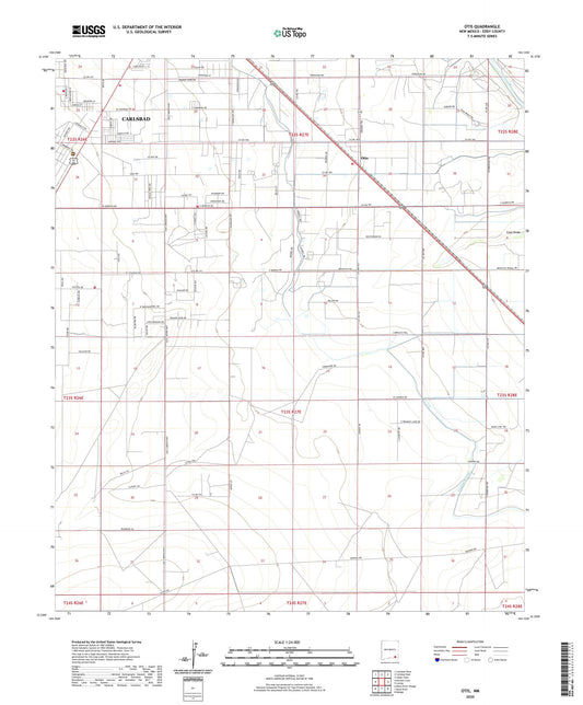 Otis New Mexico US Topo Map Image