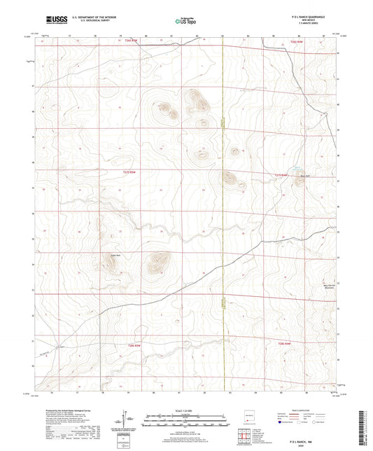 P O L Ranch New Mexico US Topo Map Image