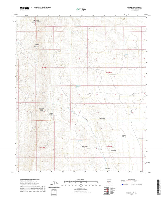 Palomas Gap New Mexico US Topo Map Image
