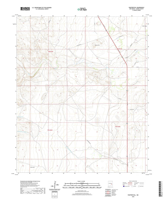 Panther Hill New Mexico US Topo Map Image