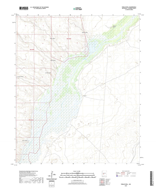 Paraje Well New Mexico US Topo Map Image