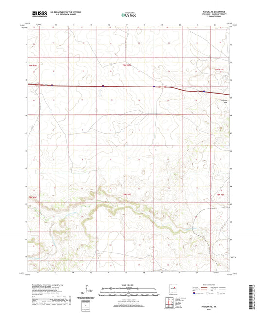 Pastura NE New Mexico US Topo Map Image