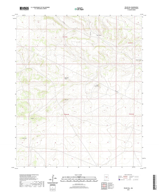 Pelon Hill New Mexico US Topo Map Image