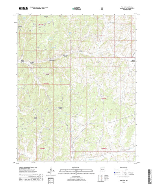 Pine Lake New Mexico US Topo Map Image