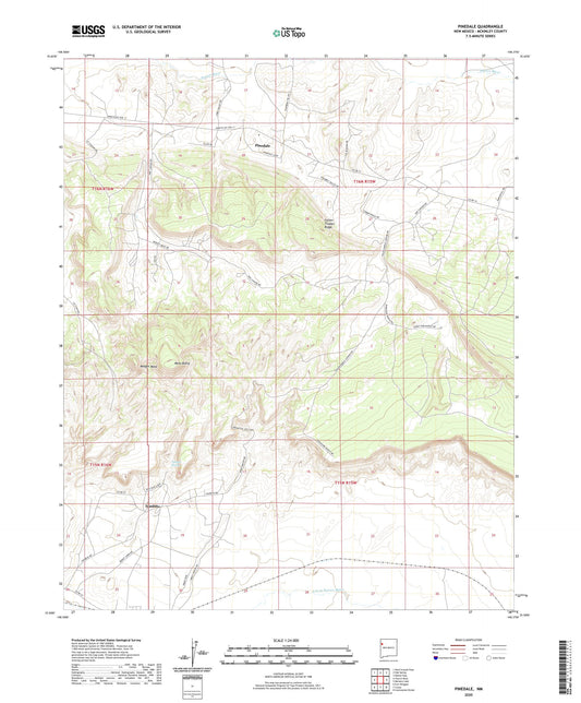 Pinedale New Mexico US Topo Map Image
