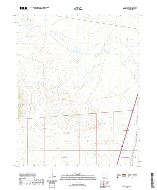 Pinon Hills New Mexico US Topo Map Image