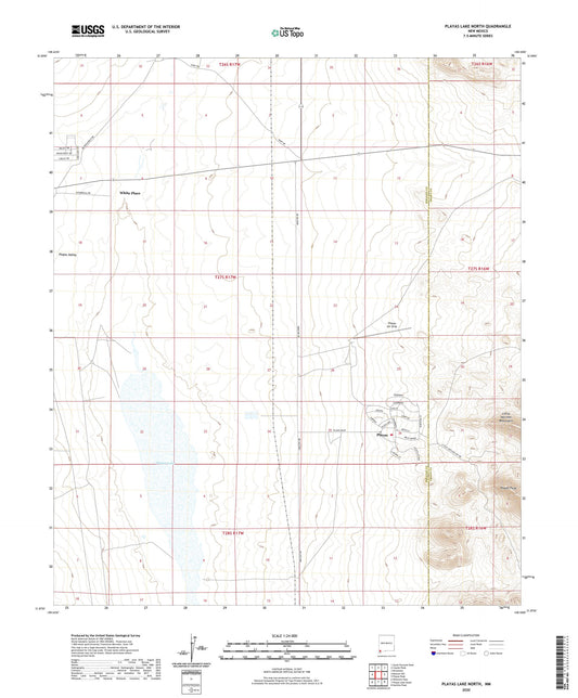 Playas Lake North New Mexico US Topo Map Image