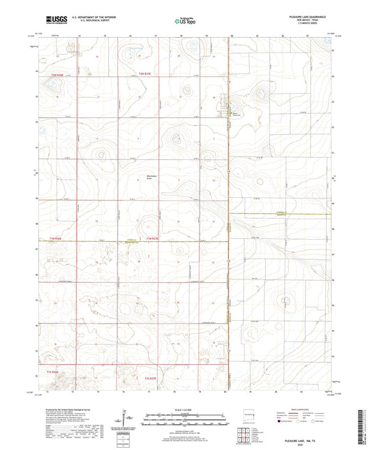 Pleasure Lake New Mexico US Topo Map Image