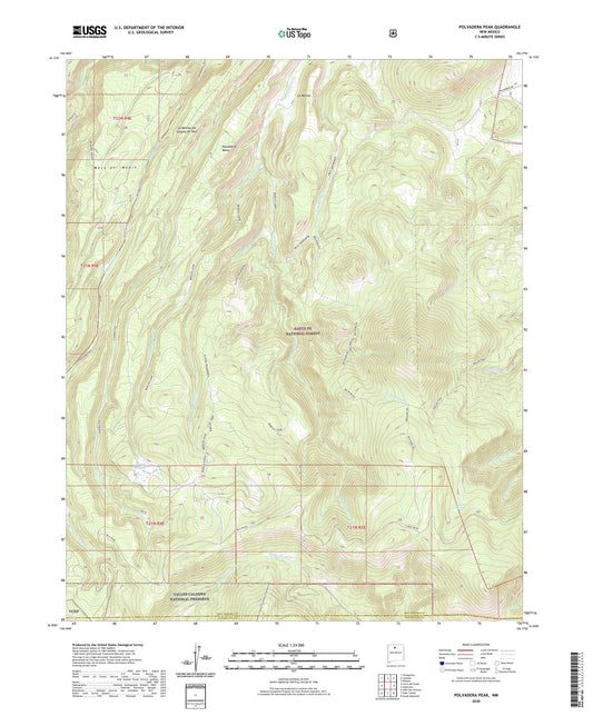 Polvadera Peak New Mexico US Topo Map Image