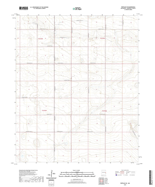 Portales SE New Mexico US Topo Map Image
