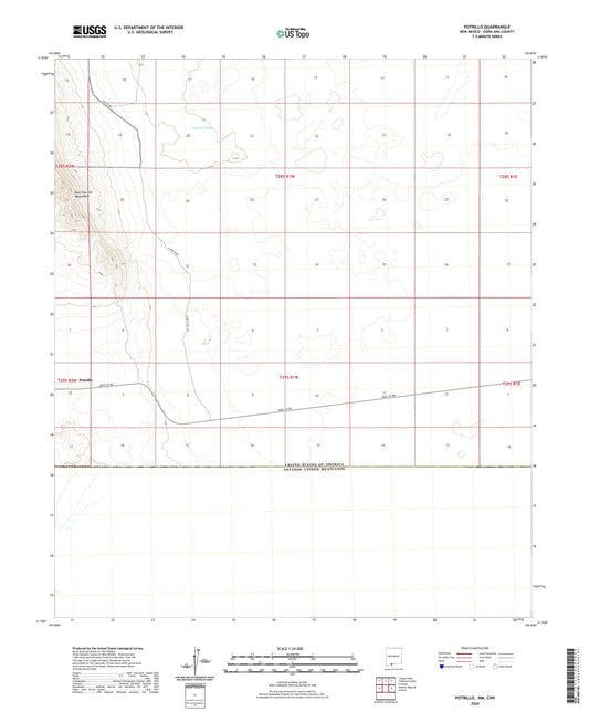 Potrillo New Mexico US Topo Map Image