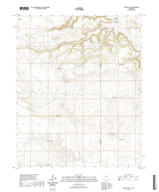 Potrillo Hill New Mexico US Topo Map Image