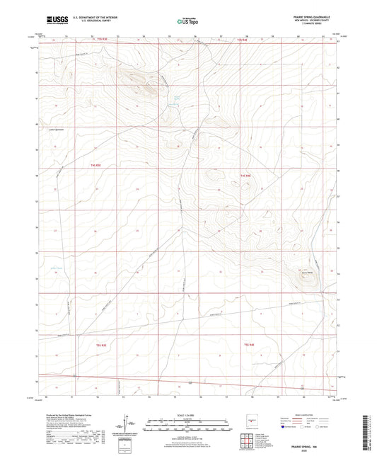 Prairie Spring New Mexico US Topo Map Image