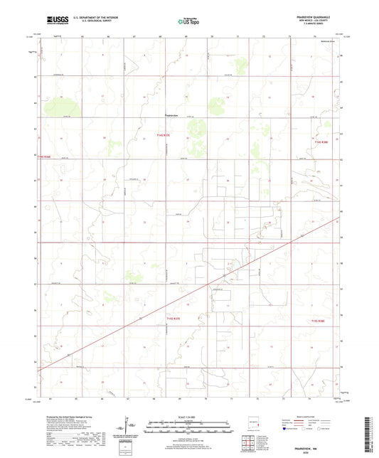 Prairieview New Mexico US Topo Map Image