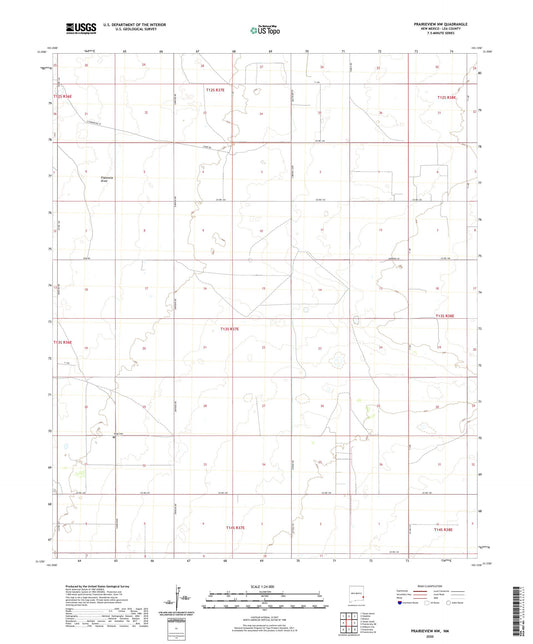 Prairieview NW New Mexico US Topo Map Image