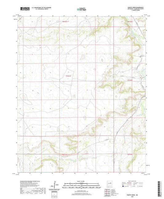 Puerto Creek New Mexico US Topo Map Image
