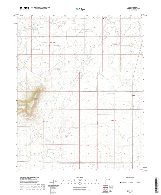 Quay New Mexico US Topo Map Image