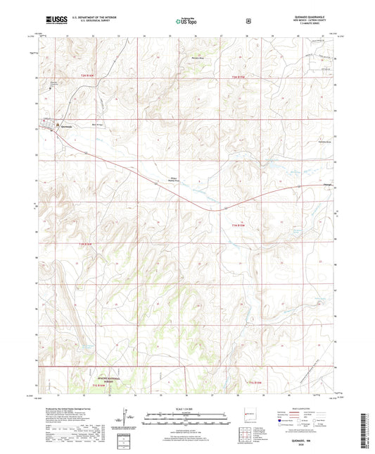 Quemado New Mexico US Topo Map Image