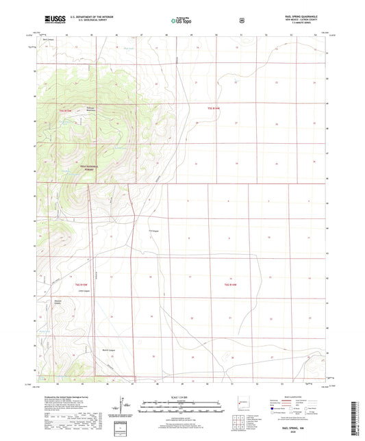 Rael Spring New Mexico US Topo Map Image