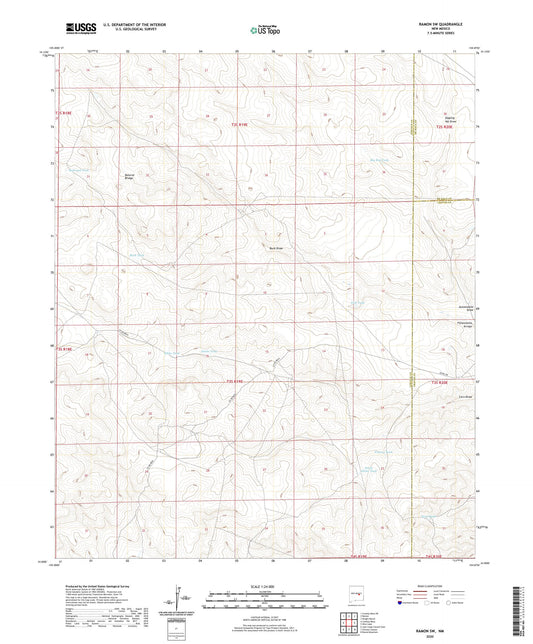 Ramon SW New Mexico US Topo Map Image