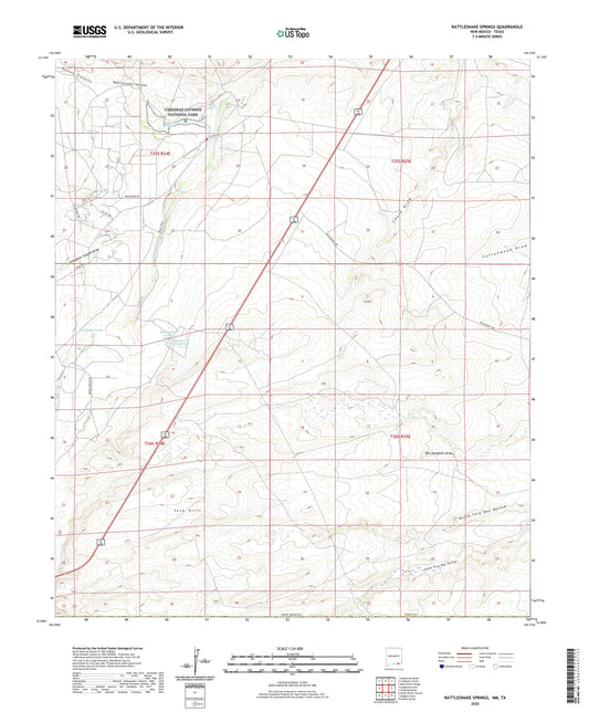 Rattlesnake Springs New Mexico US Topo Map Image