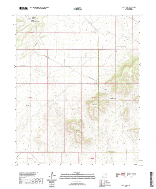 Rayo Hills New Mexico US Topo Map Image