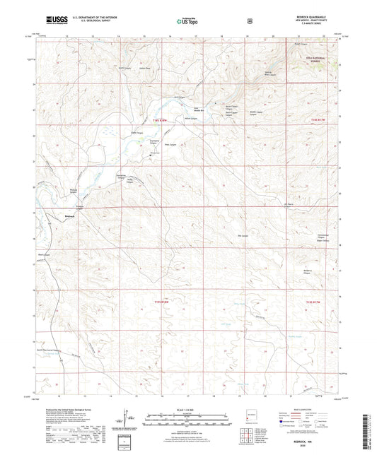 Redrock New Mexico US Topo Map Image