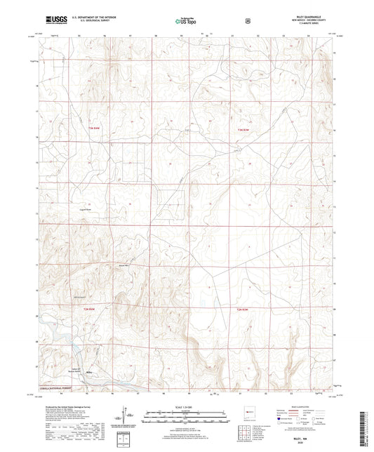 Riley New Mexico US Topo Map Image